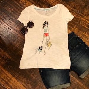 NWOT, Cute White T Shirt